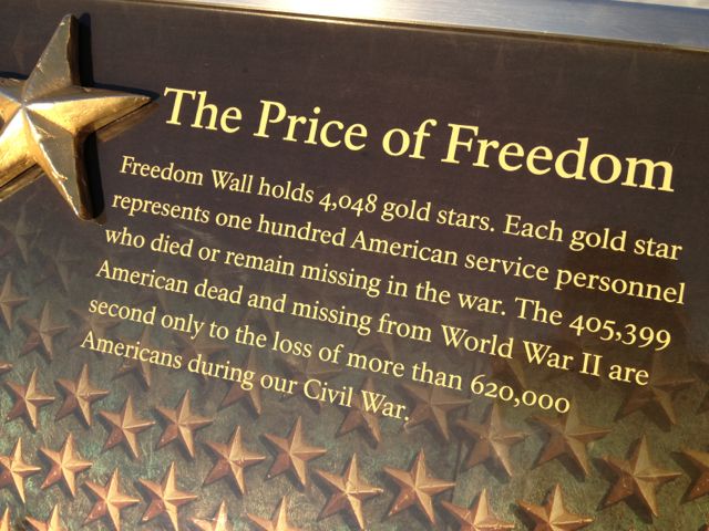 the price of freedom