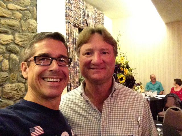 jeff noel and Jon Holmes at SGHS class of 1977 35th reunion (Oct. 13, 2012) wisdom