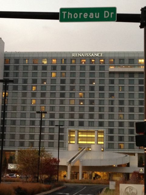 An interesting discovery... my hotel is on Thoreau Drive... what does this mean, if anything? Thoreau