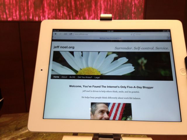 The Renaissance front desk had a public iPad for Guests to find answers prolific bloggers