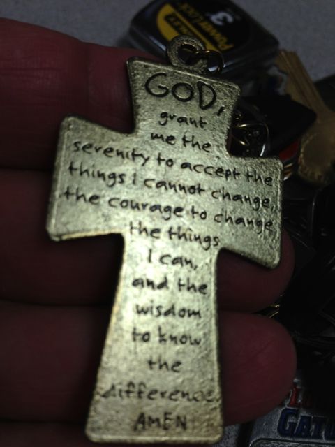 photo of a key chain serenity prayer
