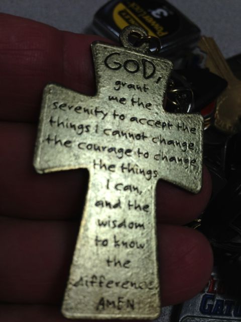 the serenity prayer contains the tactic to achieve peace and contentment photo of a key chain serenity prayer