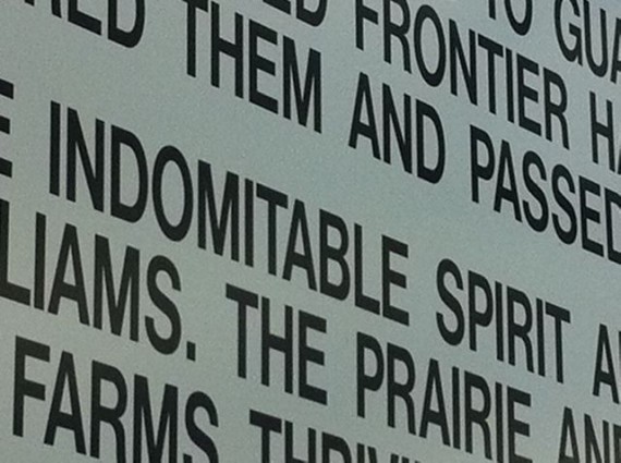 Midwest airport history board