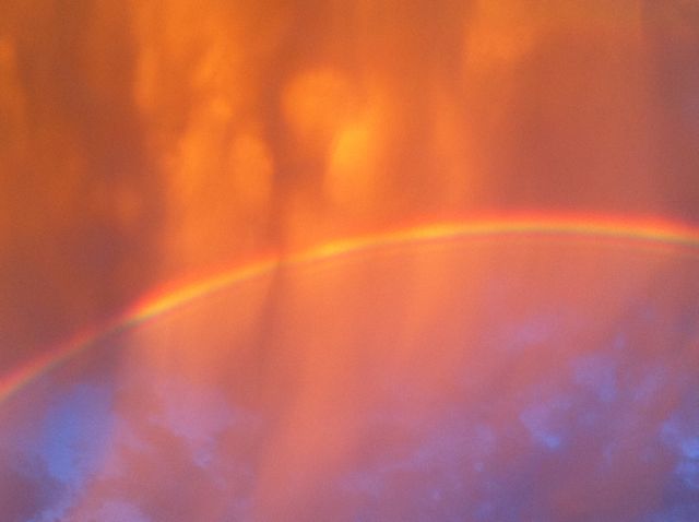 Florida sunrise rainbow