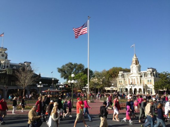 Magic Kingdom rope drop March 2013
