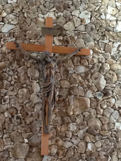 Jesus hanging on a cross