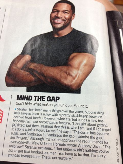 Michael Strahan photo in Men's Fitness magazine