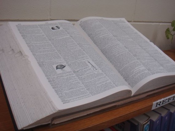 Enormous dictionary in Church library