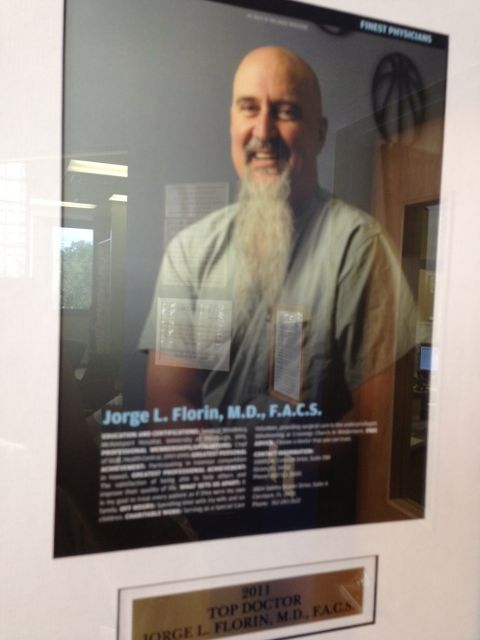 Dr Jorge Florin, Florida surgeon