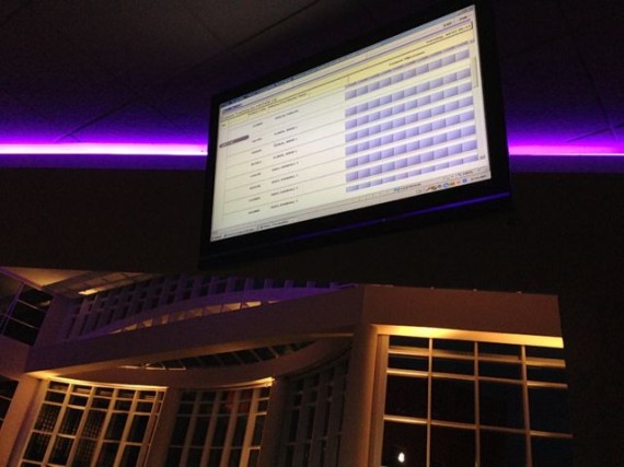 Patient monitoring display at Health Central Hospital