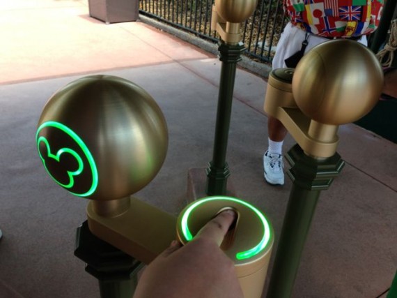 Disney Magic Band Park entrance reader