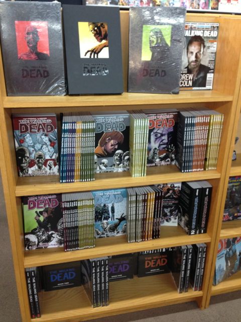 Walking dead book display
