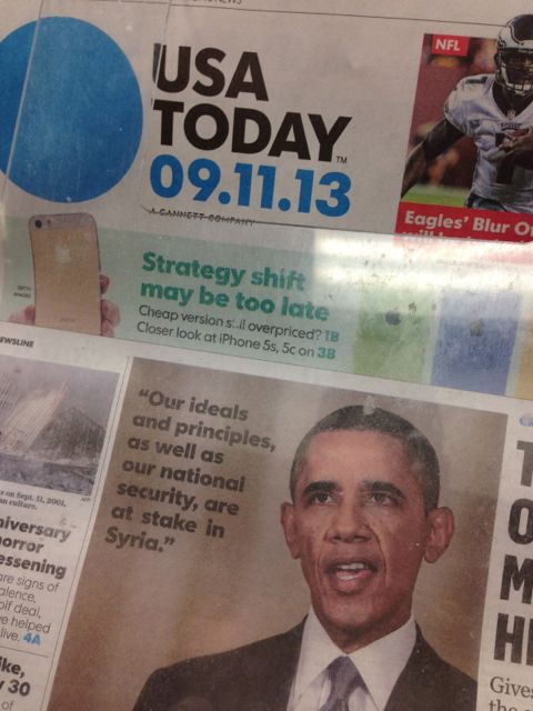 USA today September 11, 2013 issue
