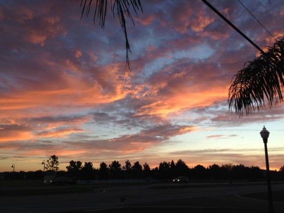 Brilliant Florida sunrise near Disney