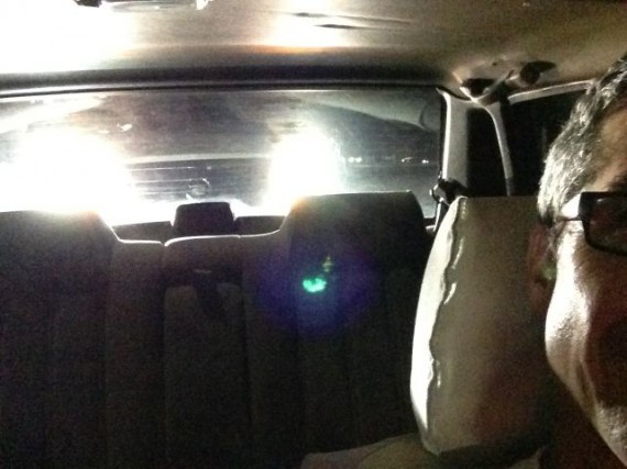 headlights in our rearview mirror