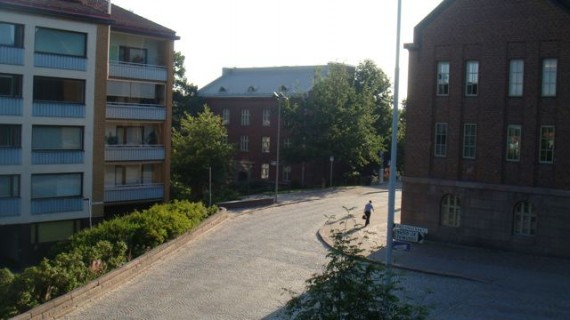 Lahti, Finland streets at dawn