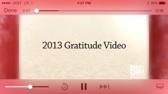 Big Brand System 2013 Gratitude video