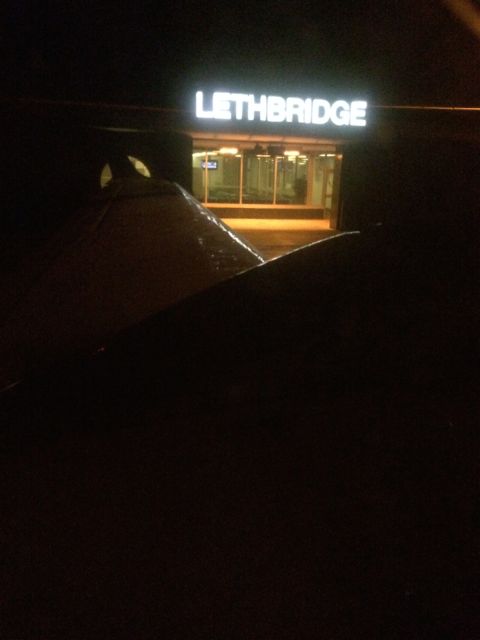 Lethbridge, Alberta Air Canada 5:30am flight to Calgary