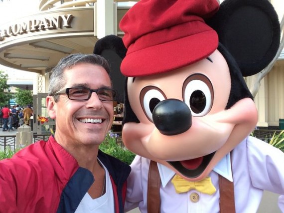 Mickey Mouse and jeff noel at Disneyland