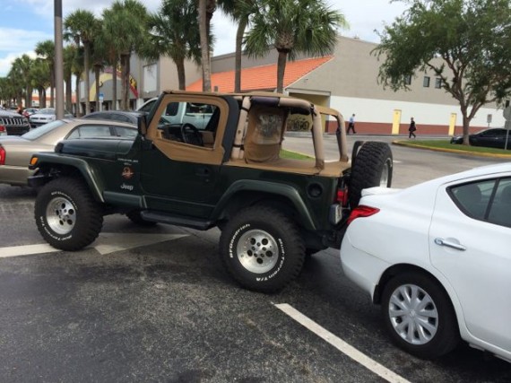 Parking lot fender bender