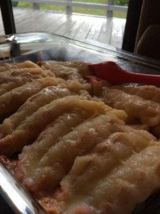 Tray of Lobster Tails ready for grilling