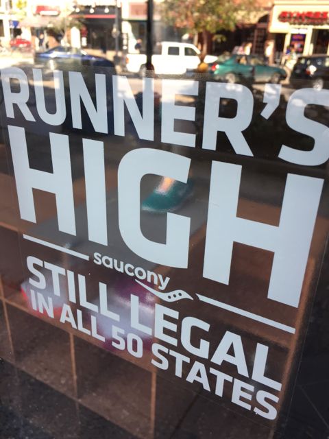 Running store storefront window