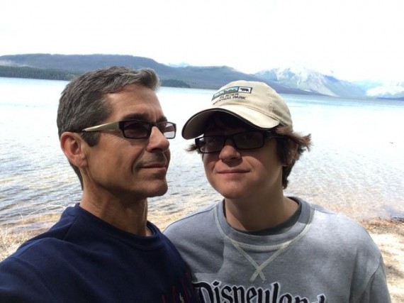 Father and Son at Lake McDonald 2014)