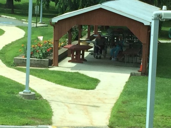 Picnic pavilion at Assisted Living Facility