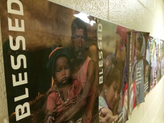 Church hallway posters