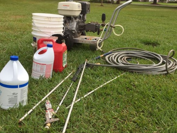 Home pressure washing