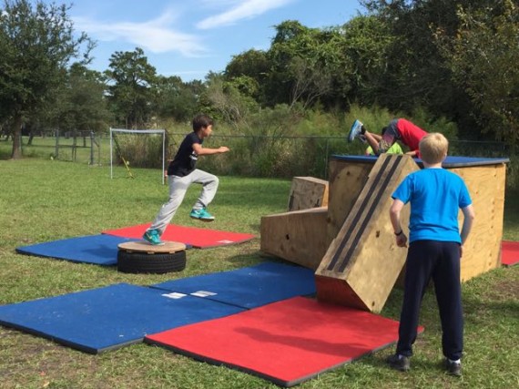 Parkour practice