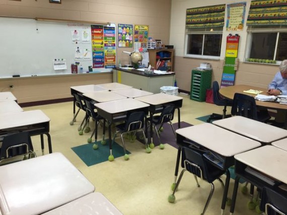 Catholic school first grade classroom 