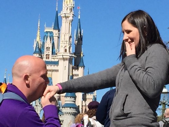 Disney Marriage proposal near Castle