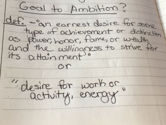 Definition of Ambition