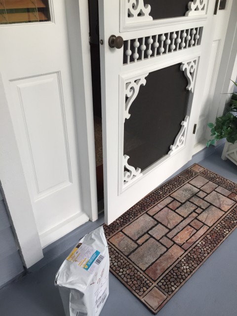 Open front door