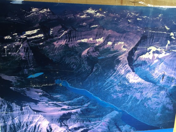 Ariel view of Glacier National Park