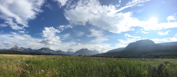 Glacier National Park view from St Mary