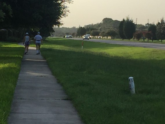 Central Florida sidewalk walkers