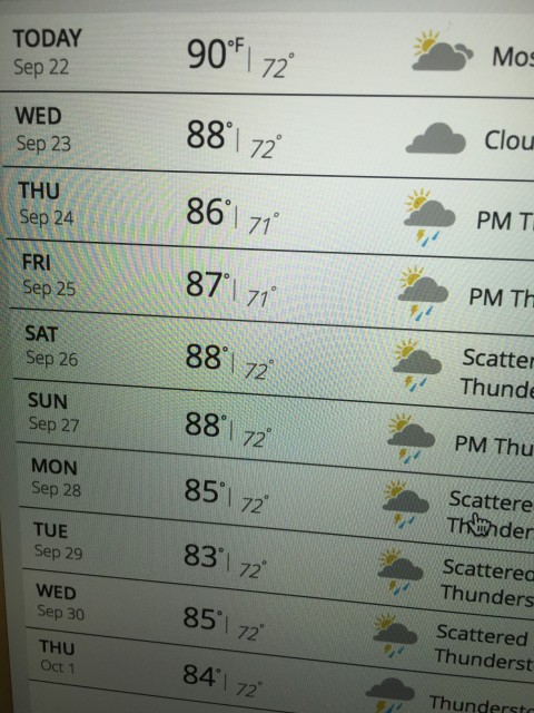 Weather 10-day Orlando forecast