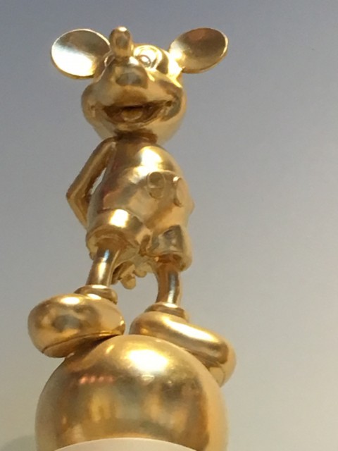 Bronze Mickey Mouse statue