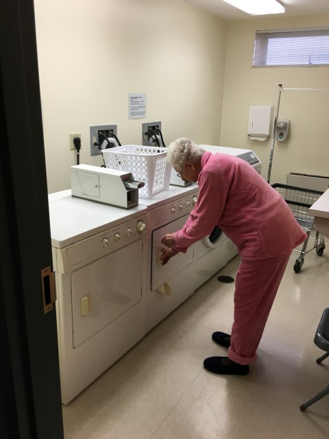 Senior Living laundry room