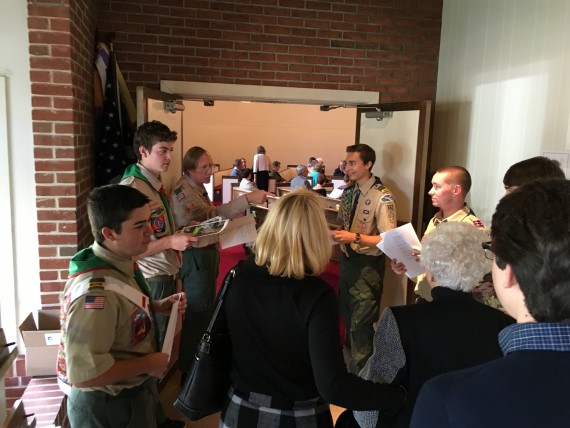 Eagle Scout ceremony