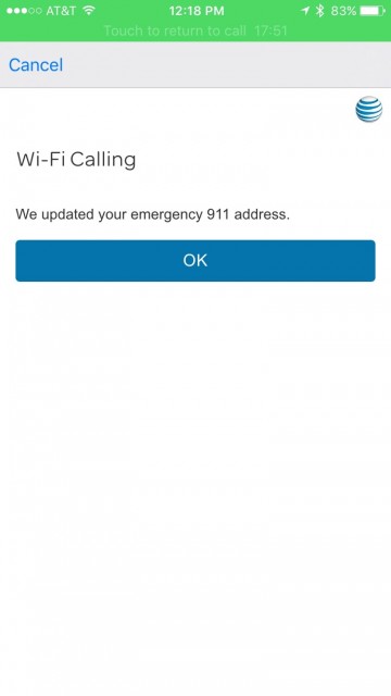 ATT Wi-Fi calling registration