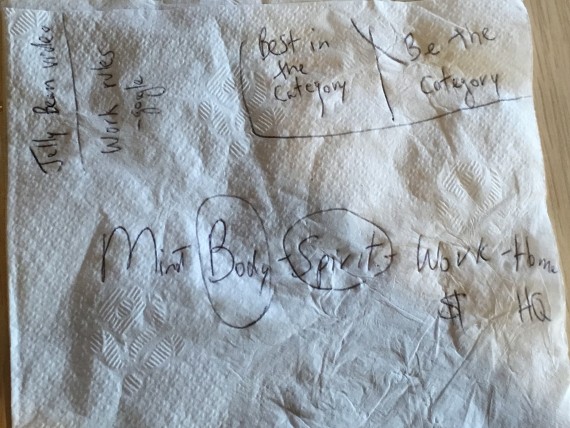 business wisdom on a napkin