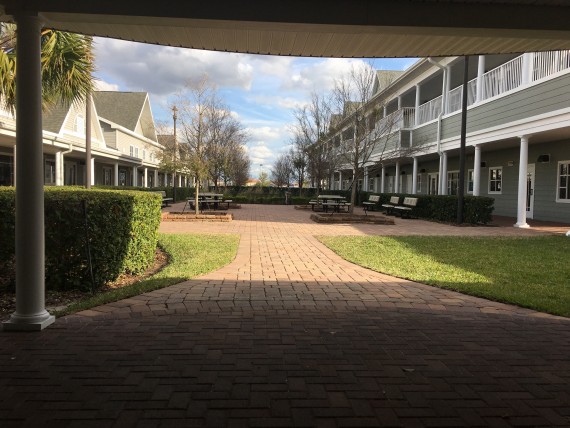 WPS HS commons courtyard