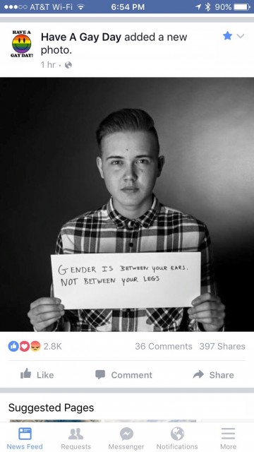 Have a Gay Day Facebook page screenshot