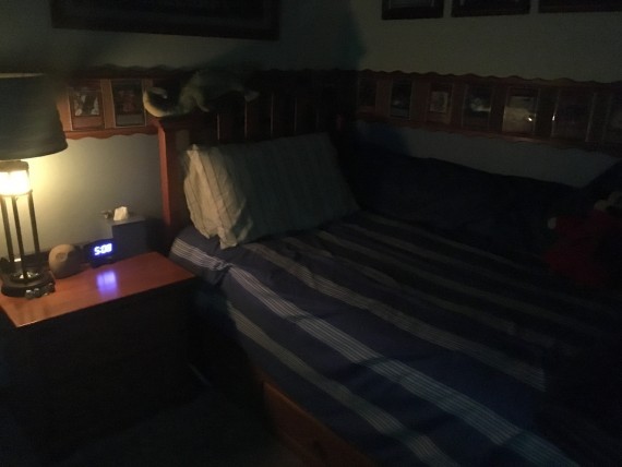 Teenager's empty bedroom