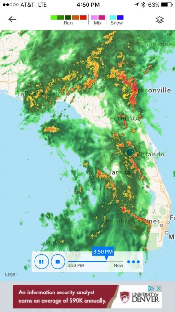 2016 first Florida tropical storm