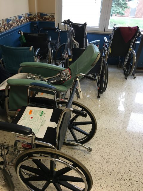 Wheelchair parking