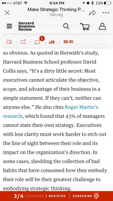 Strategic executive coaching